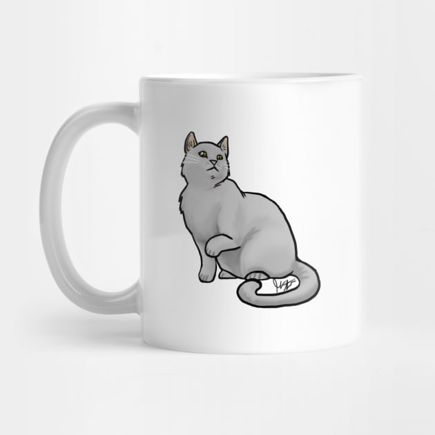 Cat - Eurpoean Shorthair - Gray by Jen's Dogs Custom Gifts and Designs